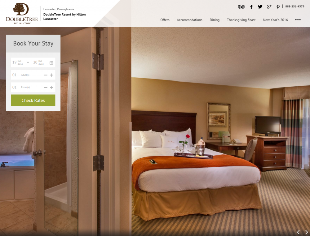 DoubleTree Lancaster tripled direct booking requests with a visually compelling website