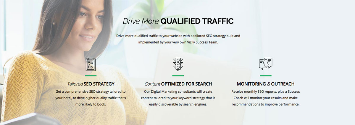 Vizlly helps Drive More Qualified Traffic to your Website