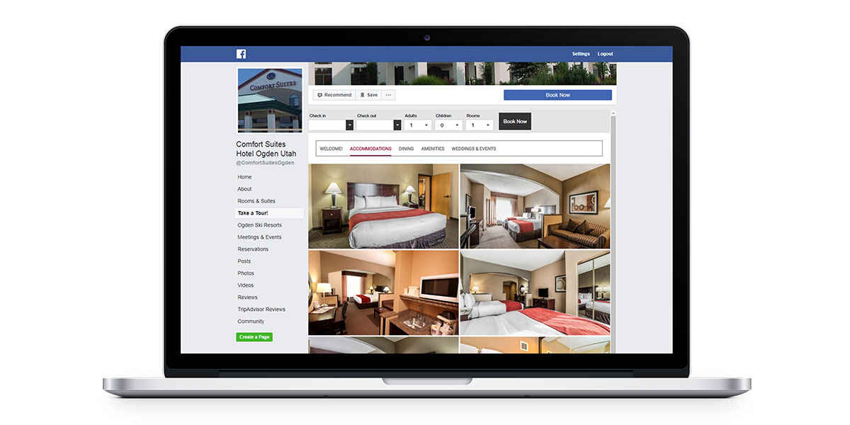 vizlly guest room facebook app