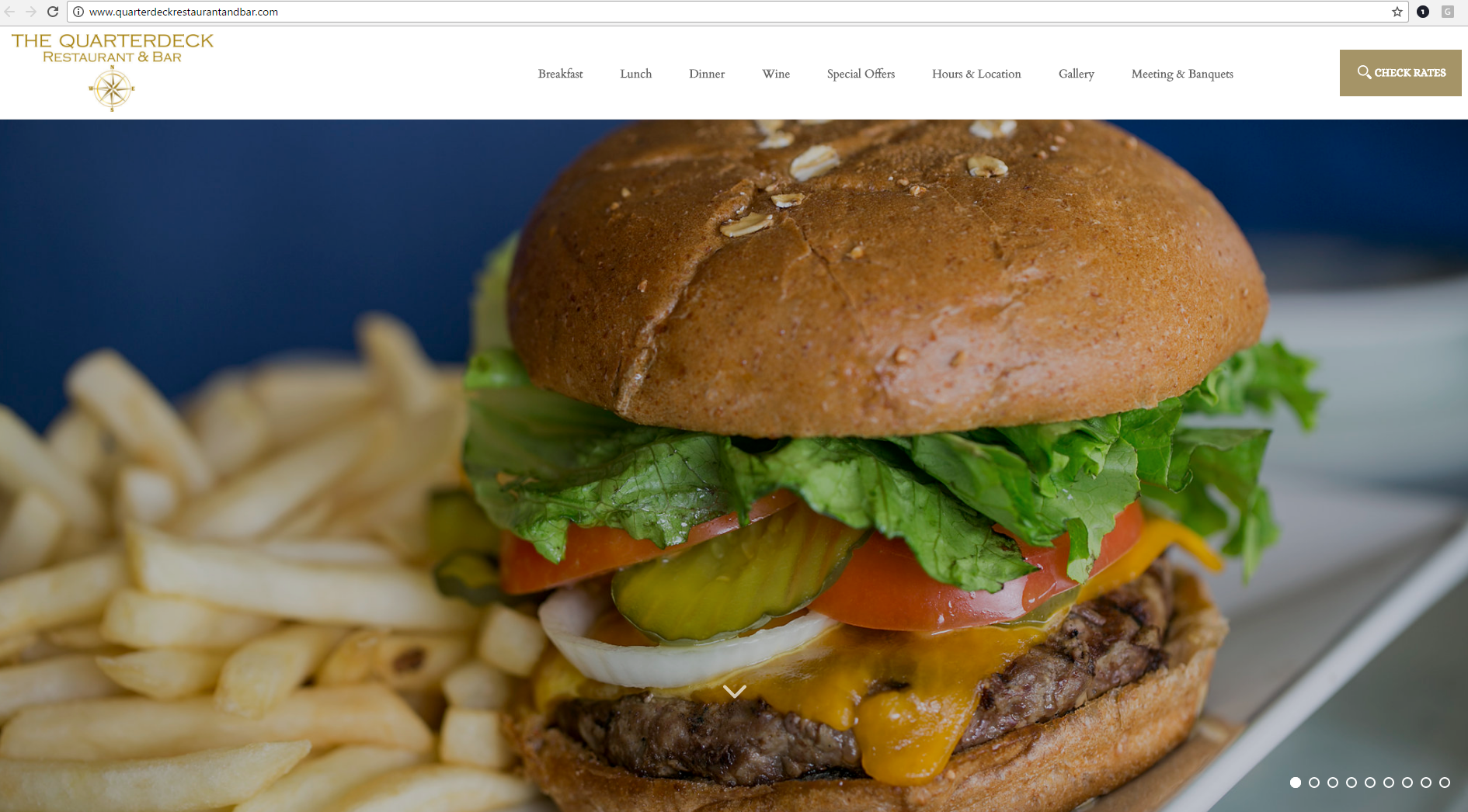 Quarterdeck Restaurant Website