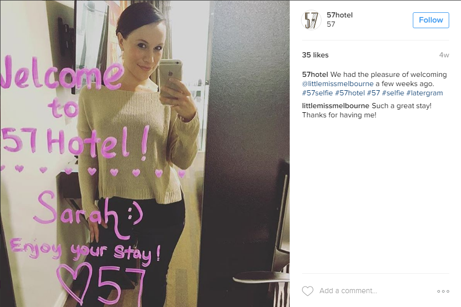 57 Hotel encourages guests' to post on social media